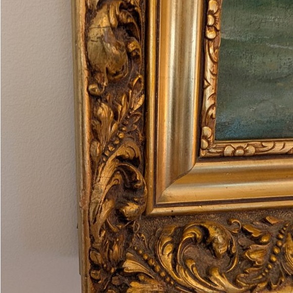 19th-Century Nautical Oil Painting - Picture 3 of 10